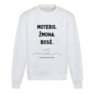 Moteriškas džemperis "Moteris, žmona, bosė"
